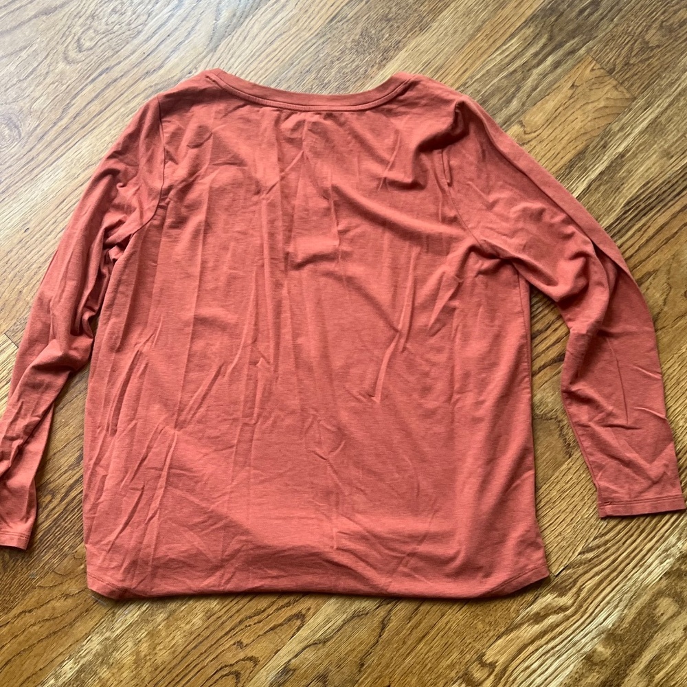 Terra and Sky Pumpkin Orange Colored Tee Women's Plus Size 0X (14W) - Picture 3 of 3